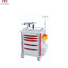 Hot Sale Beauty Five Drawers Hand Medical Cart